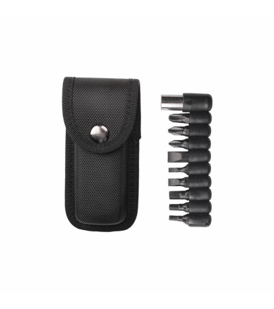 Мультитул 8в1 TheGeneral Edge з набором викруткових біт, 110 мм, в чохлі