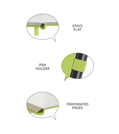 Блокнот в лінію А5 Thinkme Gracy, м'яка обкладинка