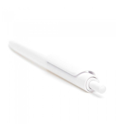 Ручка пластиковая в цветном корпусе с белыми элементами Forte (Lecce Pen) под тампо-печать