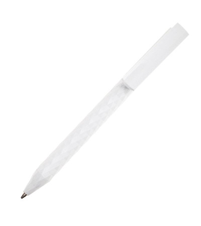 Стильная пластиковая шариковая ручка с необыкновенными гранями Metallic под логотип