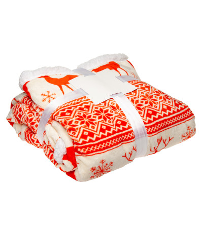 Плед двухсторонний шерповый TM "Sun Line" 420 г/м²