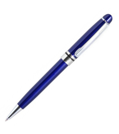 Стильная ручка в пластиковом корпусе с металлическими элементами ТМ Bergamo 2191C- под тампо-печать