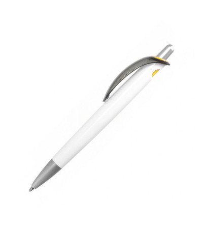 Ручка под моделью Roma из пластика, ТМTotobi с полупрозрачным клипом под печать