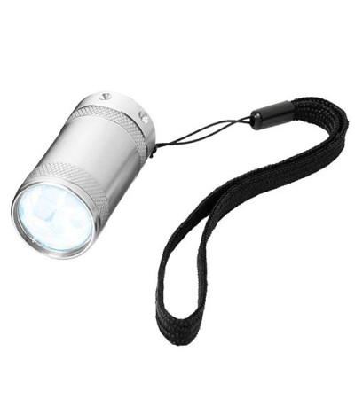 Компактный металлический фонарик с яркими LED диодами 104166 под гравировку