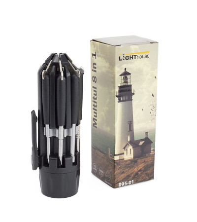 Мультифункциональный фонарик Multilight с LED лампами и набором отверток производства Lighthouse под логотип