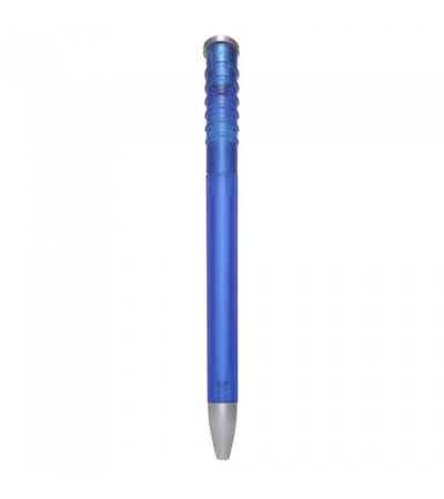 Ручка из прозрачного пластика, модель Top Spin Silver производства Ritter Pen 10083 под логотип