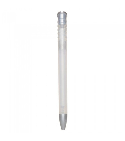 Ручка из прозрачного пластика, модель Top Spin Silver производства Ritter Pen 10083 под логотип