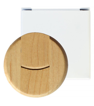 Круглая деревянная флешка S0247 4Гб, 8Гб, 16Гб, 32Гб, 64Гб