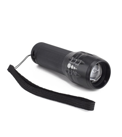 Супер фонарь влагозащищенный Pocket с LED диодами и линзой в металлическом корпусе с 3 режимами работы под гравировку