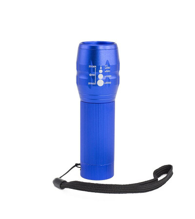 Супер фонарь влагозащищенный Pocket с LED диодами и линзой в металлическом корпусе с 3 режимами работы под гравировку