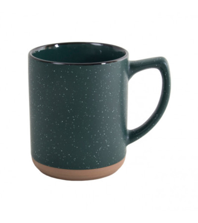 Чашка керамическая SAHARA матовое с наружи и глянцевое цветное с черным ободком внутри покрытие, 320 мл