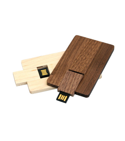 Флешка карточка из дерева 4Гб, 8Гб, 16Гб, 32Гб, 64Гб