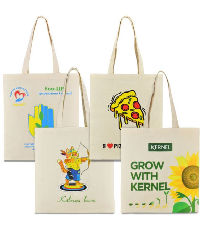 Эко-сумка из хлопка (38х40 см) 210 г / кв.м Украинского производства