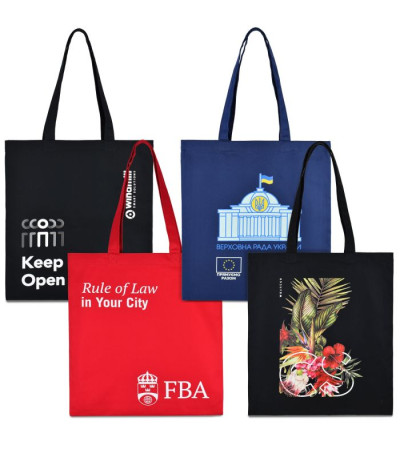 Еко-сумка ЧОРНА (35х35х7 (дно) см) ТМ Еко-Торба Украинского производства