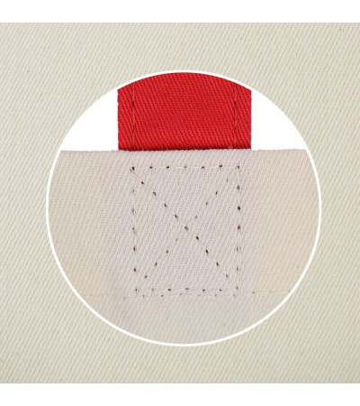 Эко-сумка из хлопка с цветными ручками (38х40 см) 240г/кв.м ТМ Эко-Торба Украинского производства