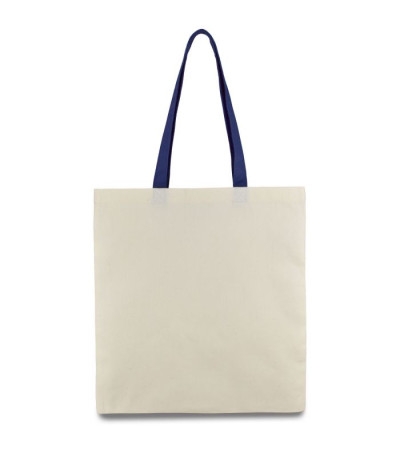 Эко-сумка из хлопка с цветными ручками (38х40 см) 240г/кв.м ТМ Эко-Торба Украинского производства