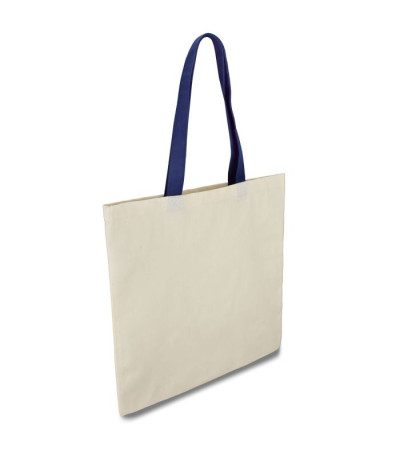 Эко-сумка из хлопка с цветными ручками (38х40 см) 240г/кв.м ТМ Эко-Торба Украинского производства