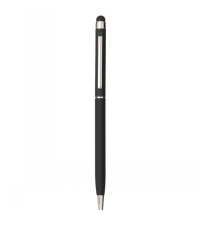 Стильная ручка их металла с soft touch покрытием, с названием TouchWriter, под зеркальную гравировку