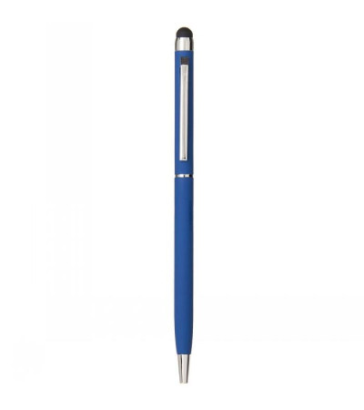 Стильная ручка их металла с soft touch покрытием, с названием TouchWriter, под зеркальную гравировку