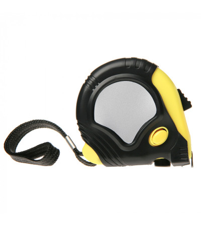 Пластиковая рулетка, 90403235,  в резиновом корпусе, 5 метров с фиксатором, под нанесение