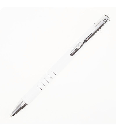 Стильная ручка в цветном корпусе из металла и хромированными деталями, 6035M под гравировку