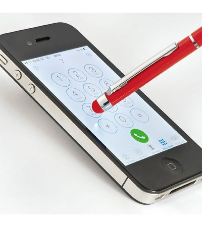 Ручка с названием 215M, от производителя Bergamo в лакированным, металлическом корпусе со стилусом под гравировку