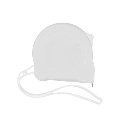 Рулетка в пластиковом корпусе, с названием TAPE 100 с прочной, металлической 3 метровой лентой, под логотип