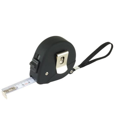 Рулетка в цветном, пластиковом корпусе с фиксатором, длиной 3 метра, 90403245 под логотип