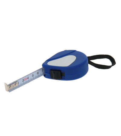 Рулетка в цветном, пластиковом корпусе с фиксатором, длиной 3 метра, 90403245 под логотип