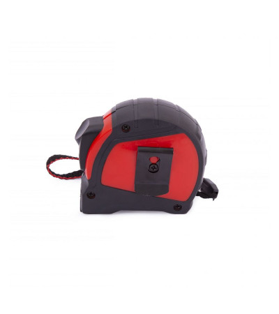 Крепкая, резиновая рулетка с названием Mercure, производства Discover, длиной 5 метров с фиксатором под нанесение