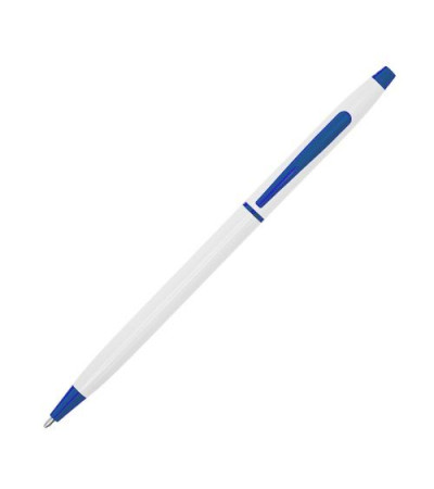 Аутентичная ручка в белом, металлическом корпусе и поворотным механизмом, 9080, под гравировку