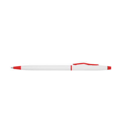 Аутентичная ручка в белом, металлическом корпусе и поворотным механизмом, 9080, под гравировку