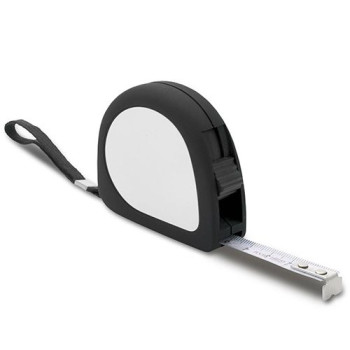 Рулетка с фиксатором в пластиковом корпусе, длина ленты 5 метров, 953145, под тампо-печать логотипа