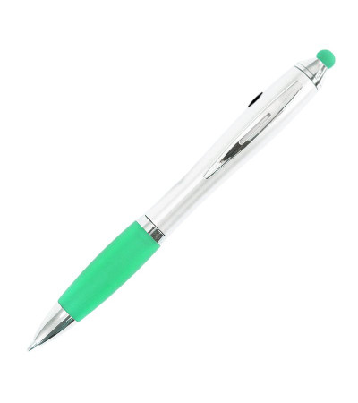 Необыкновенная ручка с названием Lightlogo со стилусом и подсветкой для логотипа под лазерную гравировку