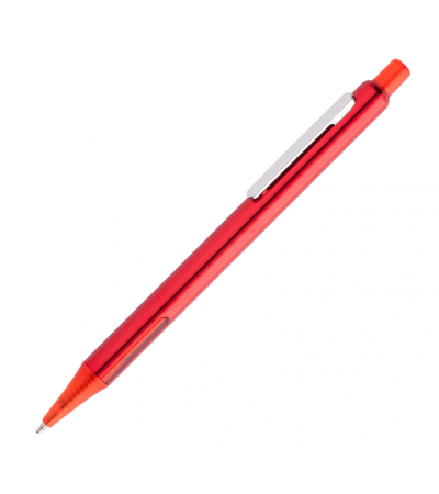 Ручка в цветном, глянцевом, металлическом корпусе, с названием Sofia под лазерную гравировку