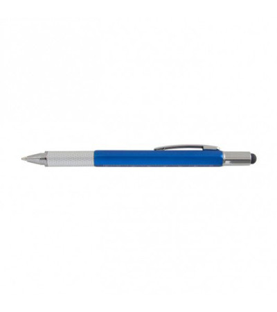 Ручка с названием MULTI-TOOL PLAST, мультифункциональная 5 в 1, в пластиковом корпусе, 110070, под тампо-печать