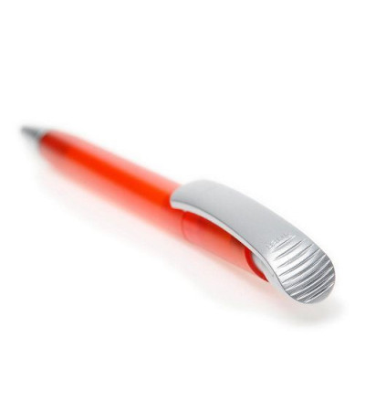 Ручка в прозрачном, матовом корпусе, с названием Helia Silver , производства Ritter Pen, 42200, под печать