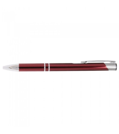 Ручка в металлическом, цветном корпусе с хромированными кольцами , 957061, под логотип