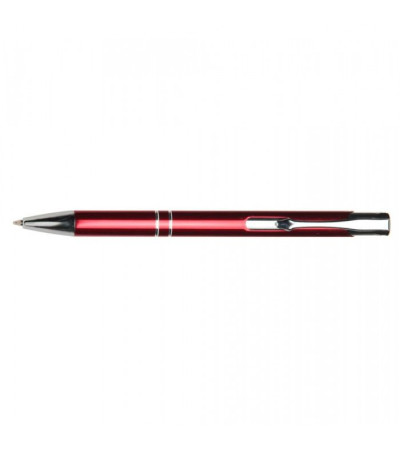 Ручка в металлическом, цветном корпусе с хромированными кольцами , 957061, под логотип