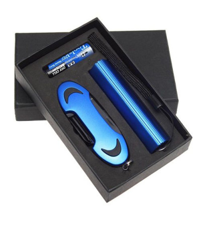 Подарочный набор с металлическим LED фонариком и мультитулом, 7 в 1, 905004 под нанесение