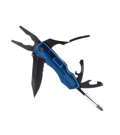 Универсальный нож, мультитул из металла, с названием Blade, 7 в 1, в комплекте набор бит и чехол, под логотип