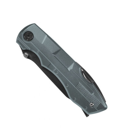 Универсальный нож, мультитул из металла, с названием Blade, 7 в 1, в комплекте набор бит и чехол, под логотип