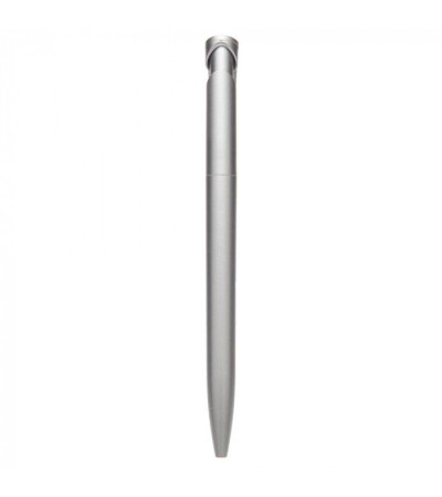 Серебристая ручка, с названием Clear Silver, в пластиковом корпусе, под тампо-печать