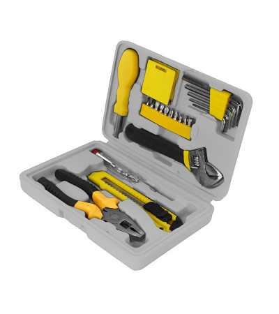 Комплект качественных инструментов, 21 шт., с названием HOME, в красивом кейсе, 2000TS, под нанесение