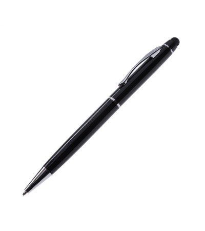 Ручка с красочным названием Osaka со стилусом, в металлическом, глянцевом корпусе, под нанесение