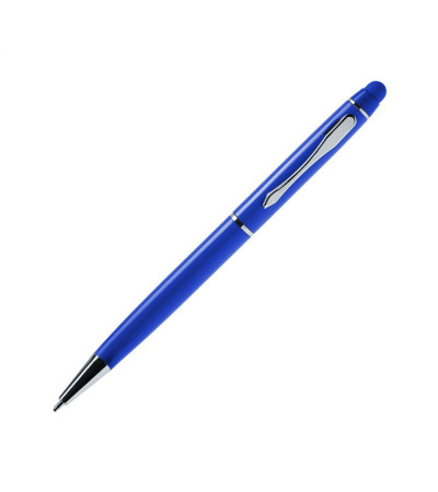 Ручка с красочным названием Osaka со стилусом, в металлическом, глянцевом корпусе, под нанесение