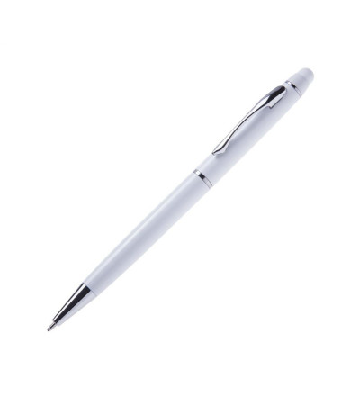 Ручка с красочным названием Osaka со стилусом, в металлическом, глянцевом корпусе, под нанесение