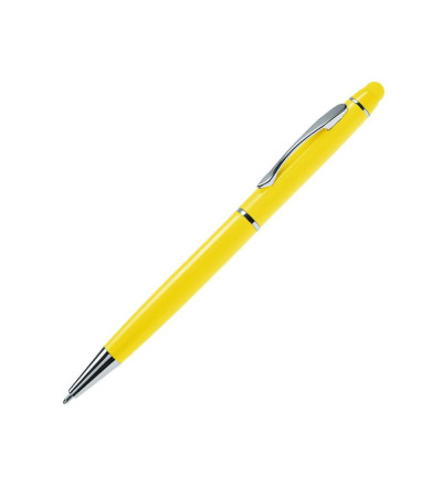 Ручка с красочным названием Osaka со стилусом, в металлическом, глянцевом корпусе, под нанесение