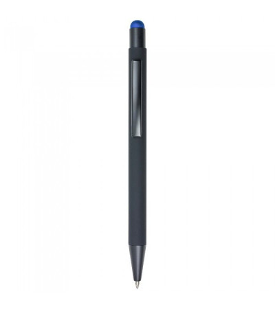 Ручка в оригинальном дизайне, в металлическом корпусе со стилусом, 9584, под цветную гравировку