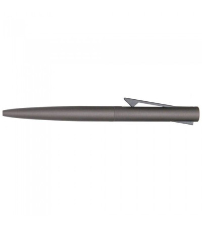 Ручка в интересном дизайне, выполнена на половину из металла и пластика, 391495, под печать или гравировку